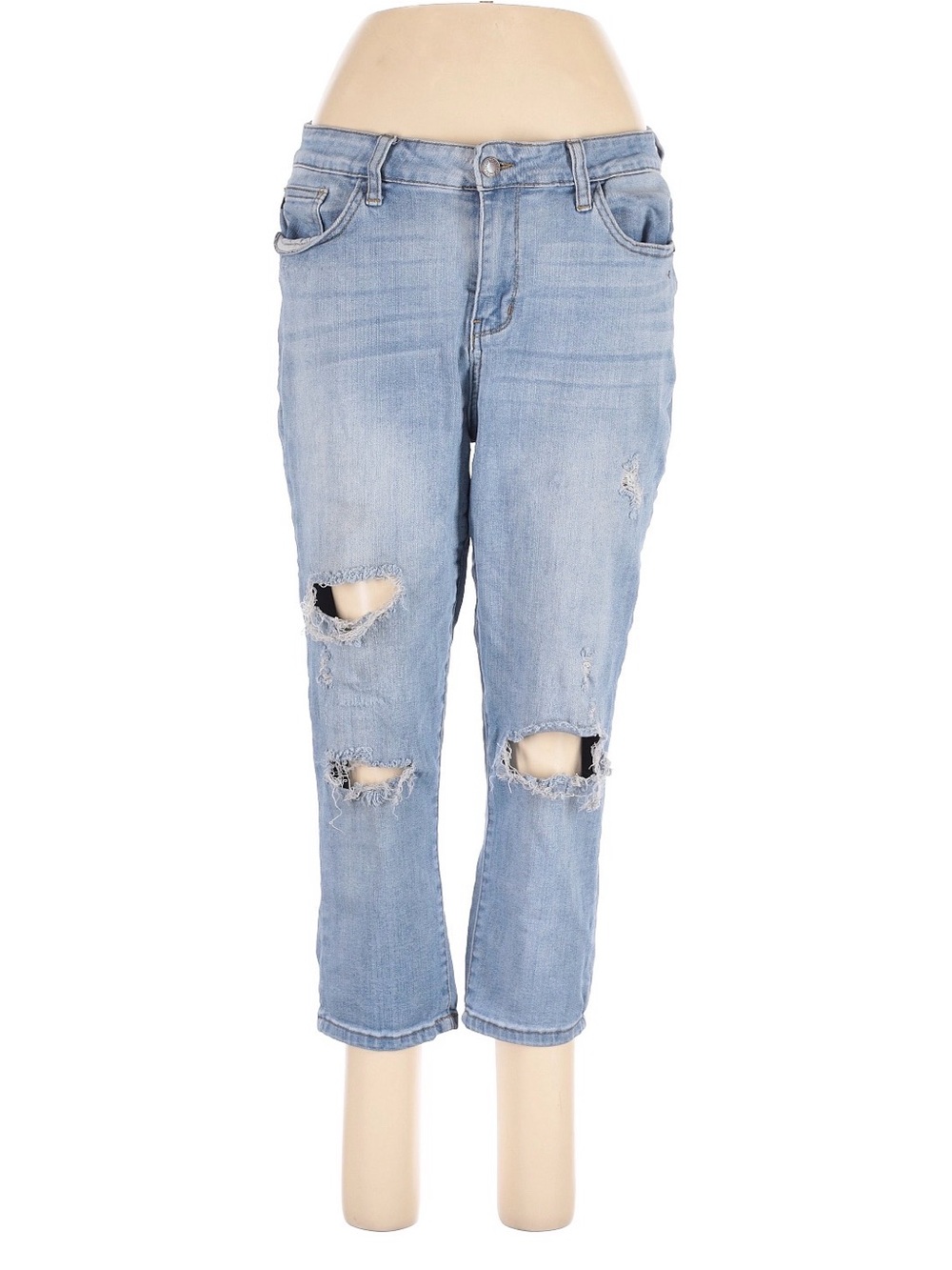 Judy Blue Distressed Capri Fit Jeans